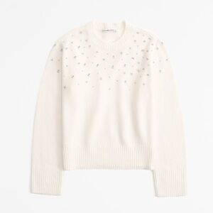 Abercrombie & Fitch Skimming Crew Embellished Sweater